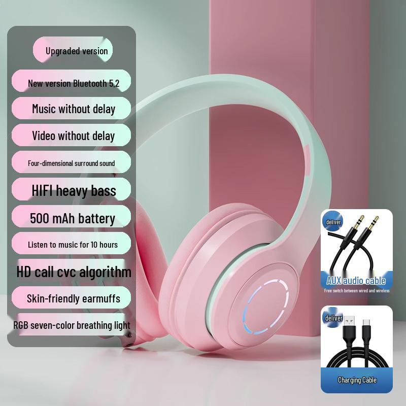 High-Value Bluetooth Over-Ear Headphones - Perfect for Students, Parties, Photography, and Music Listening