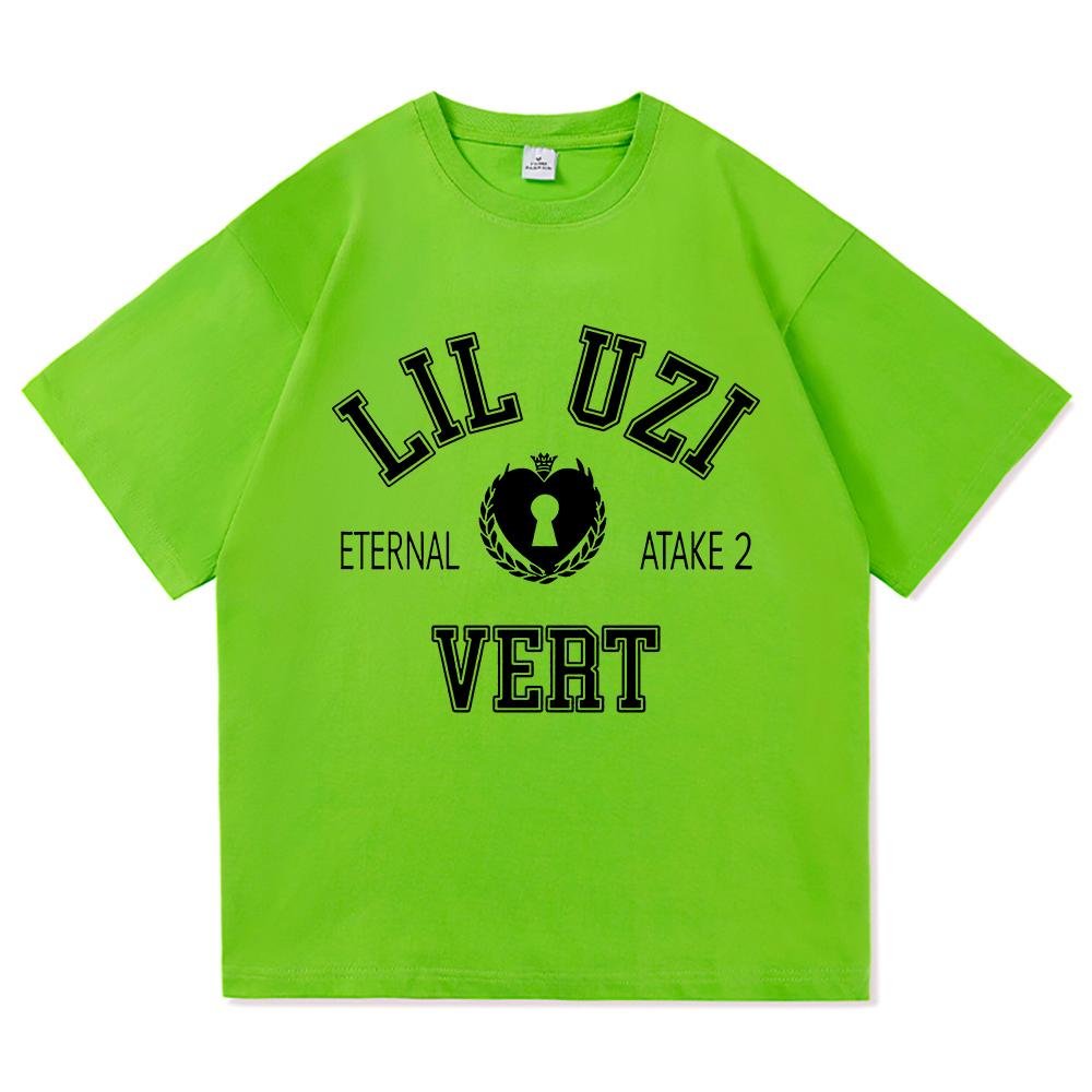 Lil Uzi Vert Eternal Atake 2 T Shirt Women Harajuku Graphic Letter Tshirt Unisex High Quality Retro Sand Cotton Tees Shirts Tops