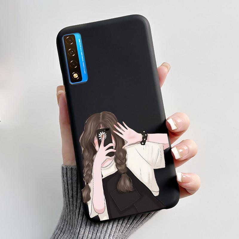 New Casing For TCL 20 5G 20S 20L 20L+ Flower Pattern Shockproof Cover For TCL 20 SE Fashion Cartoon Design Soft Black Case