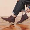 Новые мужские замшевые ботинки Chelsea Ankle Boots: Модные, натуральная кожа, легко надеваются, доступны большие размеры.