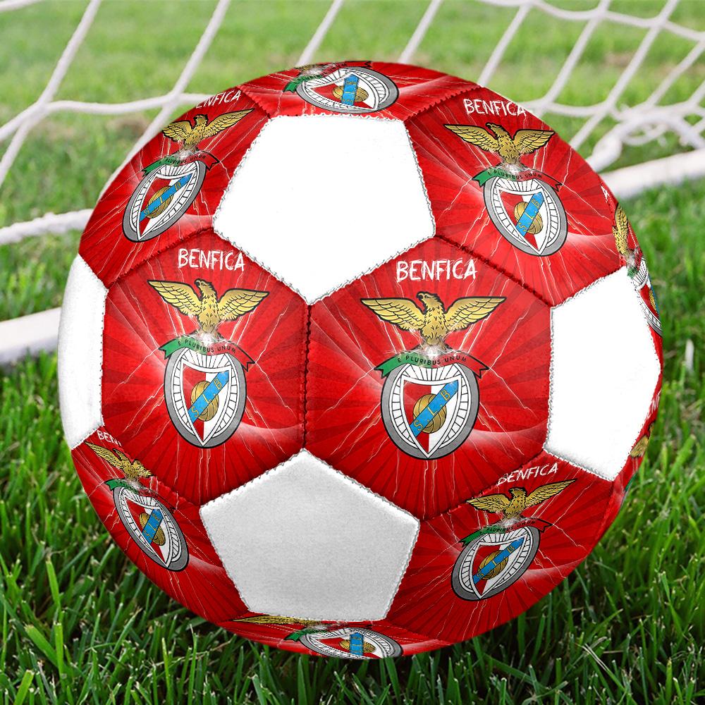 1 шт. Логотип SL Benfica размер 5 футбольный мяч ПрагаФутбольный мяч для зала Цветной Для всех возрастов Машинная строчка ПВХ Готов к соревнованиям Прочный Высокий отскок
