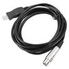 USB to XLR Microphone Cable Professional Stable Signal Output Recordable USB to XLR Mic Converter Cable for PC 9.8ft 3m
