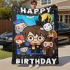 1pc HAPPY BIRTHDAY CHARACTERS Outdoor Flannel Throw Blanket All Season Soft Warmth,Home Decor 1031093