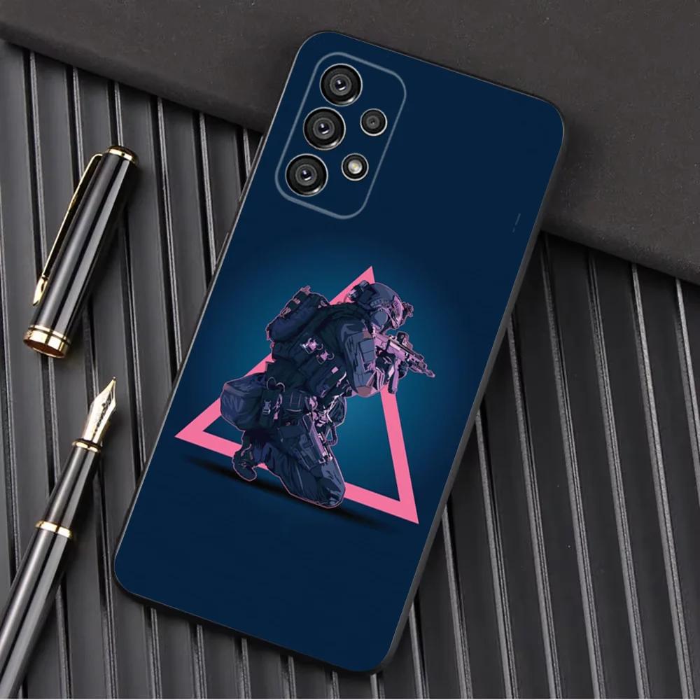 Крутой чехол для телефона с изображением Полиции ФБР для Samsung Galaxy A13, A21s, A22, A31, A32, A52, A53, A71, A80, A91, Мягкий черный корпус