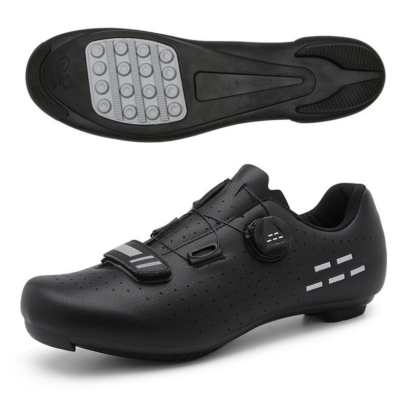 Large Size Cycling Shoes Road MTB Bike Riding Breathable Rigid Sole Clipless Flat Pedal Options