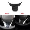 Car Interior Car Steering Wheel Stickers Trim Carbon Fiber Sticker Protective Decoration For Honda Civic 2016 2017 2018