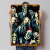 Жестяной плакат группы Slipknot Индивидуальное настенное искусство Винтажные металлические вывески Ретро жестяная табличка для современного домашнего декора Роскошный декор для стола
