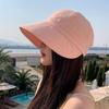 Женская летняя шляпа от солнца, складная шляпа с широкими полями, регулируемые кепки для пляжа, летние кепки для рыбалки с широкими полями