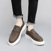 High Quality Men Business Casual Leather Shoes Brand Antiskid Comfy Thick Soled Lace-Up Vulcanized Shoes Walking Shoes