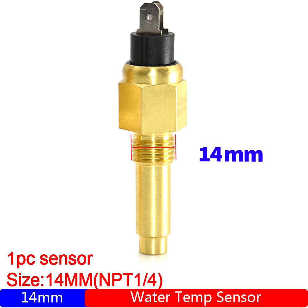 Универсальный датчик температуры воды 3/8NPT 1/2NPT Vdo Meter Vdo датчик температуры воды 14 мм 17 мм 21 мм для автомобиля, грузовика, лодки