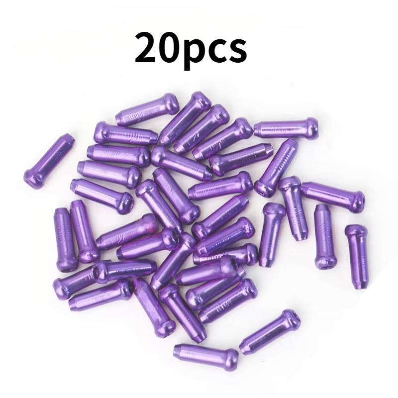 20PCS Bike Shift Brake Cable End Caps MTB Road Bike Shift Brake Inner Cable End Cap Aluminum Alloy End Cap Derailleur Wire Tips
