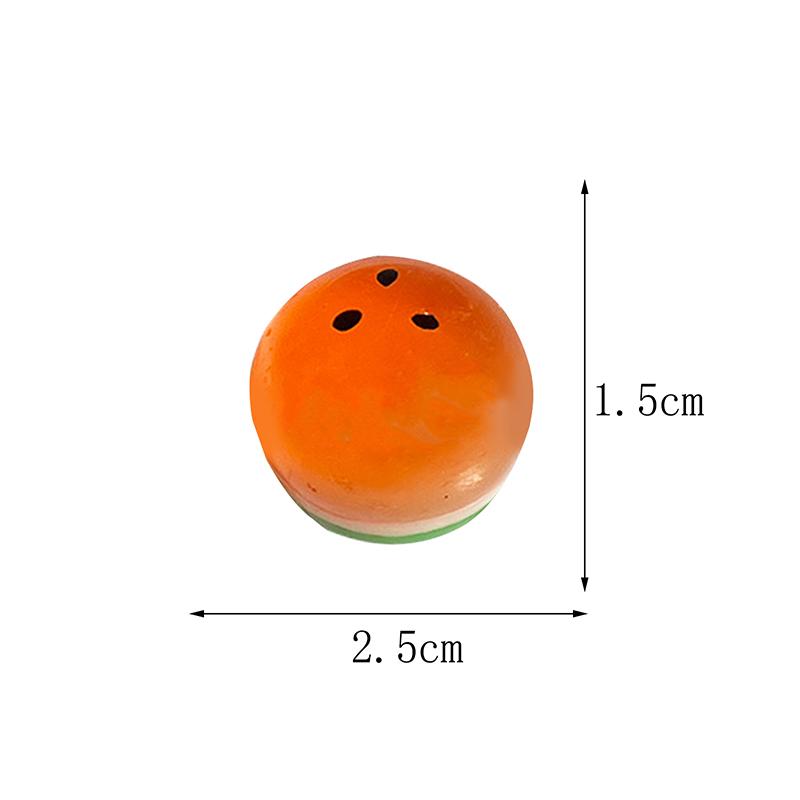 5 шт. Мини Прозрачный Арбуз Медленно Поднимающиеся Мягкие Игрушки для Снятия Стресса Каваи Сквиши Декомпрессионные Игрушки Подарок