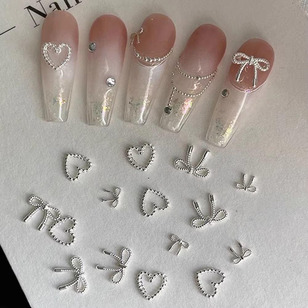 10Pcs/Bag Mini Love Nail Decals Alloy Manicure Accessories DIY Manicure Designs Supplies