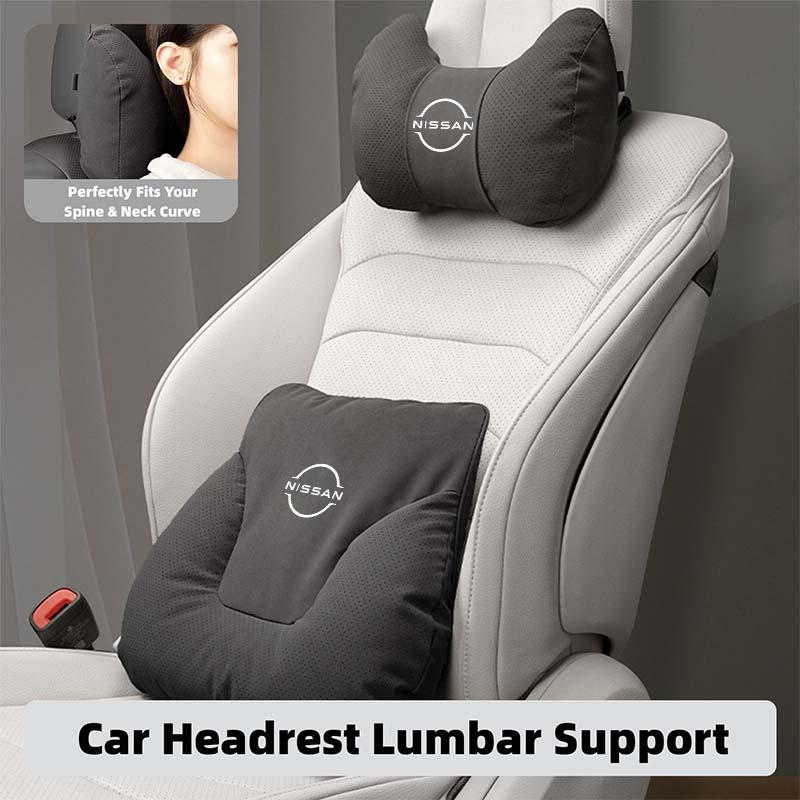 AOK3 For Nissan Qashqai Juke Sentra Altima Versa Maxima Almera Rogue Car Headrest Neck Pillow Support Lumbar Soft Waist Cushion