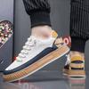 Мужские кроссовки на платформе Forrest Gump модные повседневные спортивные туфли со шнуровкой кожаные модные туфли с одной педалью белые туфли мужские