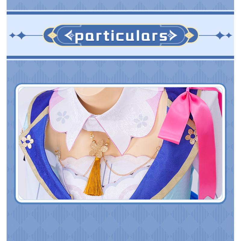 Game  Kamisato Ayaka Cosplay Costume Big Size Ayaka New Outfit Springbloom Missive Dress Hat Wig Halloween Costume