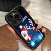Чехлы для телефонов Ae117 Merry Christmas Happy New Year для iPhone 16 14 13 11 Pro Max 15 7 8 Plus 12 mini XR XS Max Angel Eye Ladder Protective Cover