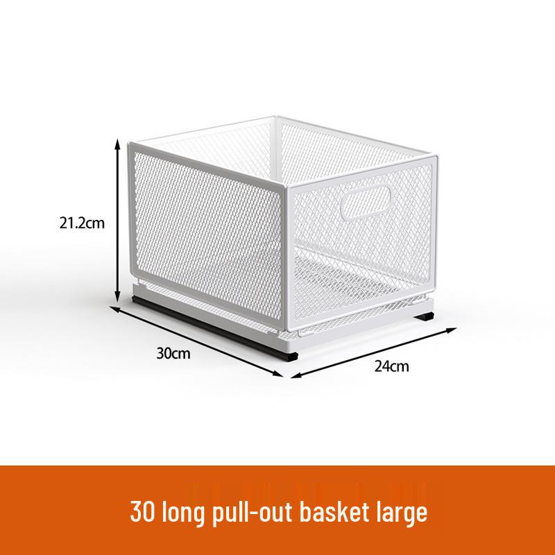 Многоярусная выдвижная кухонная корзина для хранения закусок, приправ и банок