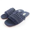 Excellent Sandals Logo Denim Mule Slides Indigo Blue Women 36.5 5XX554 Used