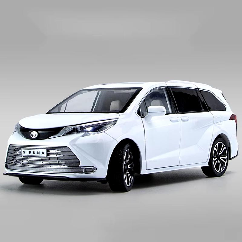 1:24 Toyota Sienna MPV Van литой игрушечный автомобиль металлическая игрушка коммерческий автомобиль модель автомобиля звук и свет инерционный механизм коллекция детская игрушка
