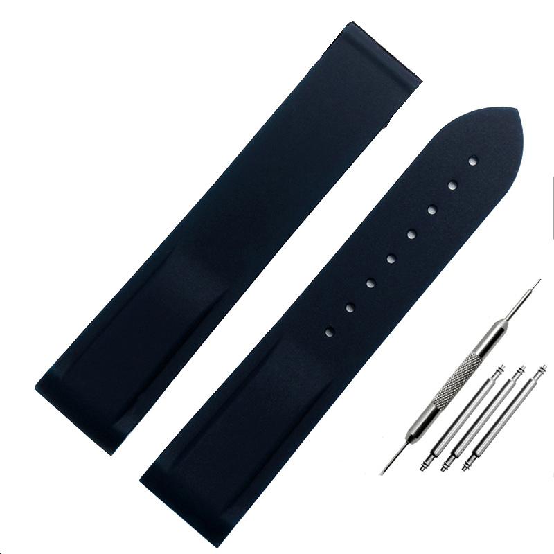 Классический ремешок для часов с резиновым силиконовым интерфейсом Arc 20 мм 22 мм подходит для часов Omega Seamaster GMT Diver 300 Speedmaster Seiko Hamilton