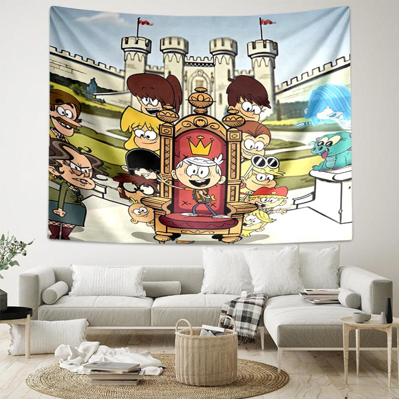 1pc The Loud House1 Tapestry, Living Room, Bedroom, Office, Party Decor, Ideal Festive Gift