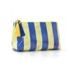 Portable Waterproof Cosmetic Organizer With Pvc And Striped Design For Daily Use