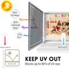 Window Privacy Tint Film One Way Vinyl Mirror Foil Non Adhesive Glass Screen Stickers Rolls Anti Look UV House Protection Tools