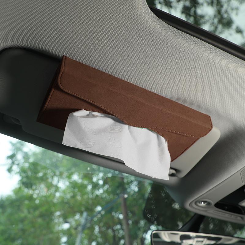 Car interior accessories, vehicle tissue box, mask holder, hanging sun visor, exquisite tissue box, car interior accessories