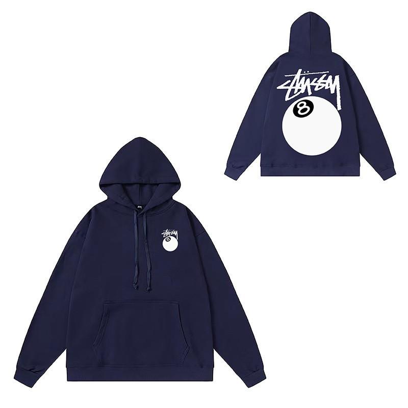 Hooded Sweatshirt Teens Streetwear Letter Dice Black Eight Loose Fit Winter Long Sleeve Top