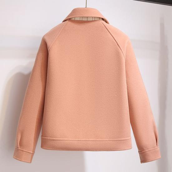 Женское шерстяное пальто осень-зима с боковыми карманами, однобортное, с капюшоном, свободное, в клетку, средней длины, плотное, сохраняющее тепло, пальто для поездок на работу, свиданий, путешествий