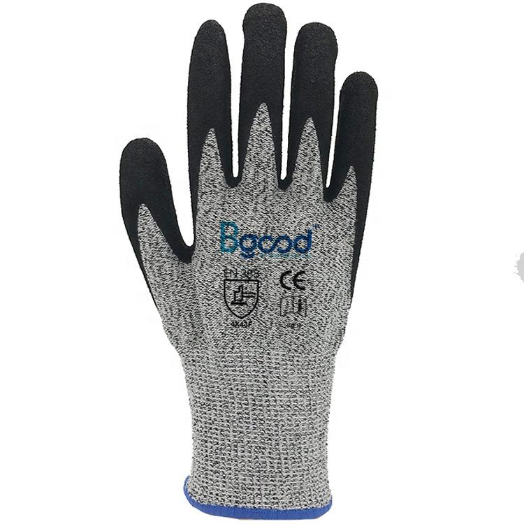 Heavy Duty Cut Proof Work Gloves 13 Gauge Breathable Reinforced Thumb for Glass Manufacturing Metal Fabrication Automotive