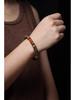 Hainan Green Qinan Agarwood Bamboo Joint & Lotus Bead Bracelet, 0.7 DIY, Unisex Prayer Beads