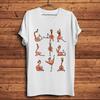 Cat MeowPandaRabbitPug DogSlothUnicornElephantYoga Asana Funny TShirtShort Sleeve Casual TeeUnisex Streetwear TShirt