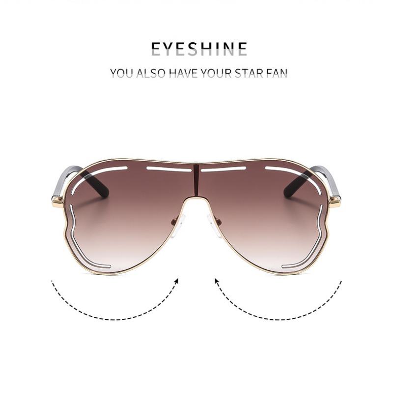 Новые высококачественные женские овальные безободковые солнцезащитные очки, женские металлические очки, очки для вождения, Sonnenbrille Uv400 Dames