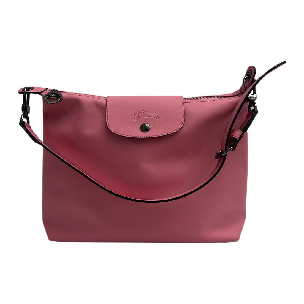 Longchamp Le Pliage Xtra 32 Snap Zipper Closure Leather Hobo Handbag Medium Women handbags Rose-Pink 10189987018