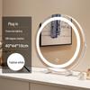 plug-in 40cm mirror - moon white