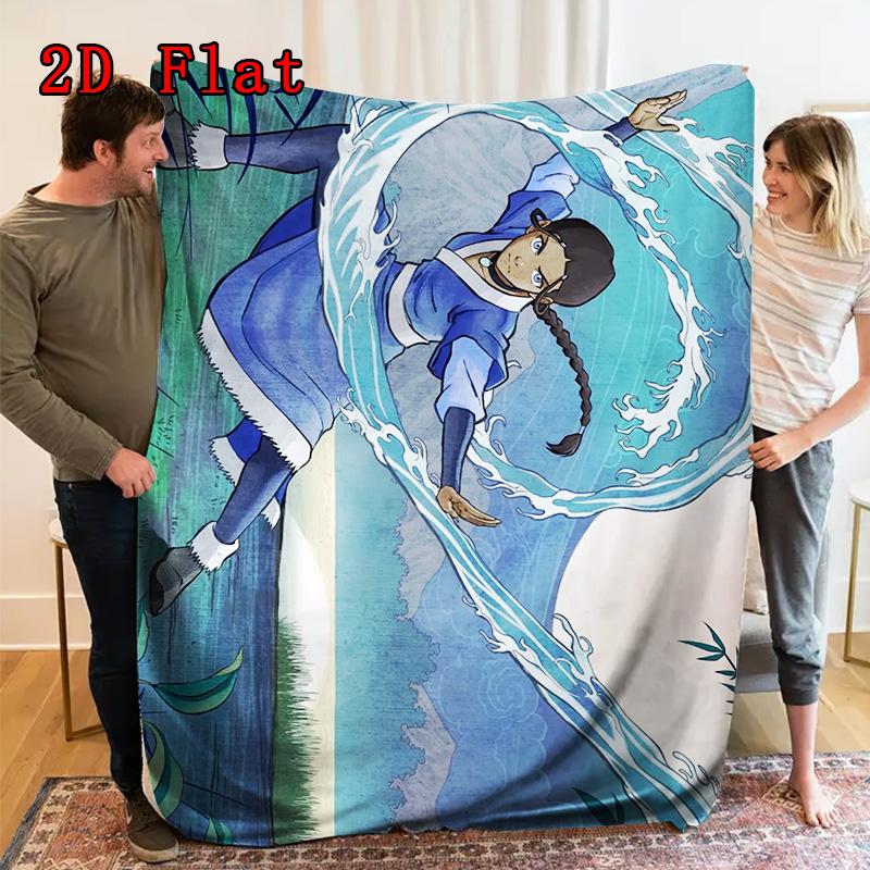 The Legend of Korra 2D Flat Pattern Flannel Blanket High quality All Seasons Warmth and Comfort Perfect for Christmas Gifts.DMT0925018