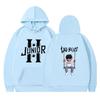 Unisex Hooded Sweatshirt Streetwear Casual Pullover Teens Men Women Loose Fit Cartoon Print