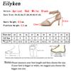 Fashion Eilyken Summer Autumn Sexy Mesh Pumps Sandals Female Square Toe High Heel Lace Up Cross-tied Stiletto Hollow Dress Stripper Shoe