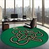 Celtic Football Club (5) Round Office Rug Decorative Floor Rug for Office Bedroom Living Room and Home Space
