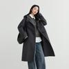 Women's Winter Long Hooded Double-Faced Wool Coat