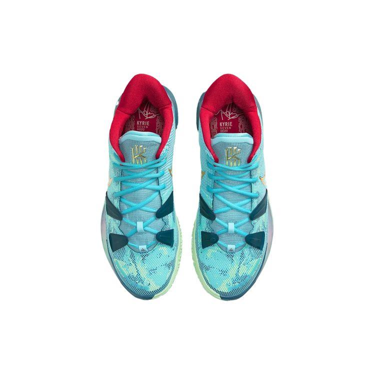 Nike Кроссовки унисекс Kyrie 7 EP Special FX Синий Отбеленный-Аква Металлик-Золото DC0589-400