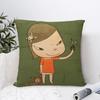 Yoshitomo Nara Real One Pillowcase Soft Polyester Cushion Cover Decorative Throw Pillow Case Cover Home Zipper