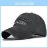 Retro Faded Baseball Cap Cyprus Letter Embroidery Washed Canvas Duckbill Hat Sun Protection Men Women Cap