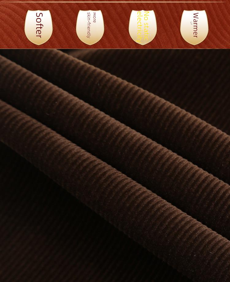 Мужские эластичные вельветовые брюки с высокой талией — повседневные прямые брюки на осень