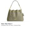 COACH Cow Leather Handbag, Shoulder Bag Large Women's Gray Green CDR00-IMPST