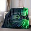 1Pc Space Adventure Alien Flannel Blanket, Soft And Comfortable, Casual Warm, Camping Travel, Christmas, Halloween Xmas Gift Y112