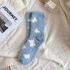 Women's Fall and Winter Thickened Mink Socks Cute Cartoon Pattern Warm Mid-calf Socks