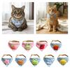 Cute Pet Triangle Bib Adjustable Cat Cartoon Bib Fashion Pet Water Scarf  Cat